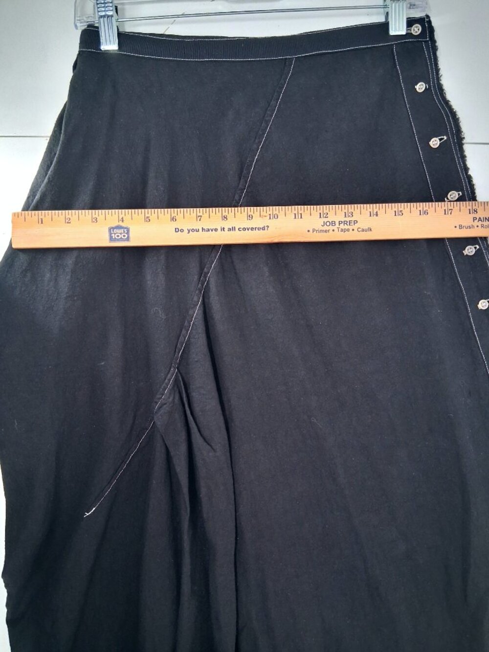 Marc Le Bihan Linen Asymmetric Draped Bustle Maxi Skirt Black Deconstructed 38 M - Picture 13 of 15